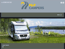 Tablet Screenshot of pandpcampers.com